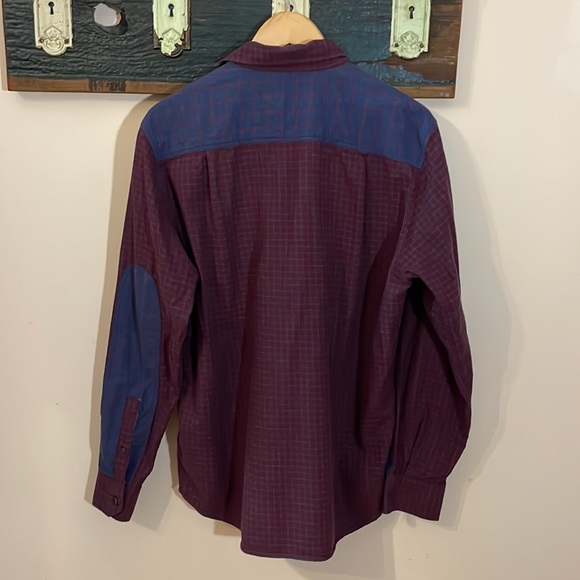 32 Bar Blues Red and Blue Checkered Button Down Size Medium - Picture 8 of 14